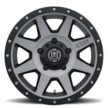 Load image into Gallery viewer, ICON Rebound 18x9 5x150 25mm Offset 6in BS 110.1mm Bore Titanium Wheel - Side View