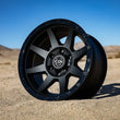 Load image into Gallery viewer, ICON Rebound 18x9 6x5.5 25mm Offset 6in BS 95.1mm Bore Double Black Wheel - Back View
