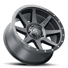 Load image into Gallery viewer, ICON Rebound 20x9 5x150 16mm Offset 5.625in BS Satin Black Wheel - Detail View