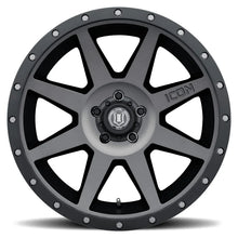 Load image into Gallery viewer, ICON Rebound 20x9 6x135 16mm Offset 5.625in BS Titanium Wheel - Side View