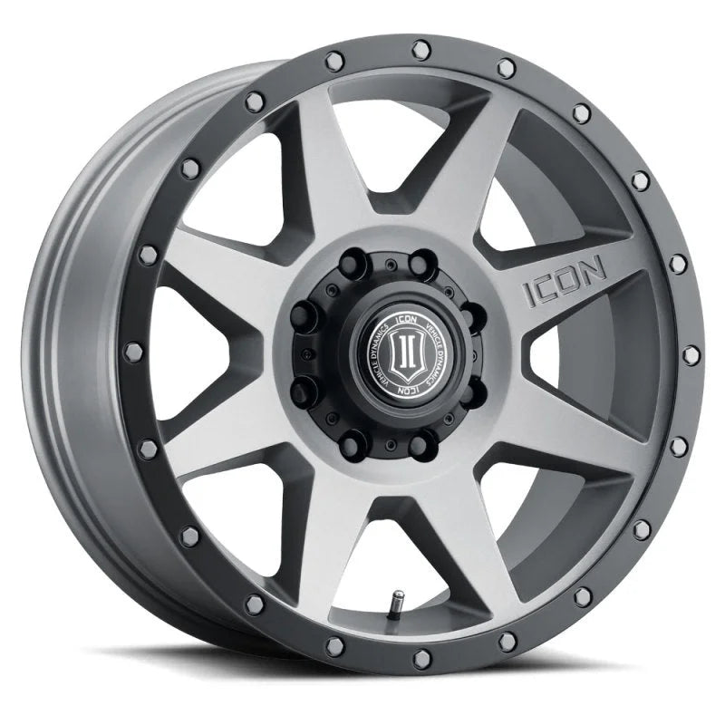 ICON Rebound 20x9 8x180 12mm Offset 5.5in BS Titanium Wheel - Main Product View