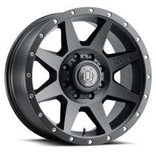 Load image into Gallery viewer, ICON Rebound 20x9 8x6.5 12mm Offset 5.5in BS 121.40mm Bore Satin Black Wheel - Main Product View