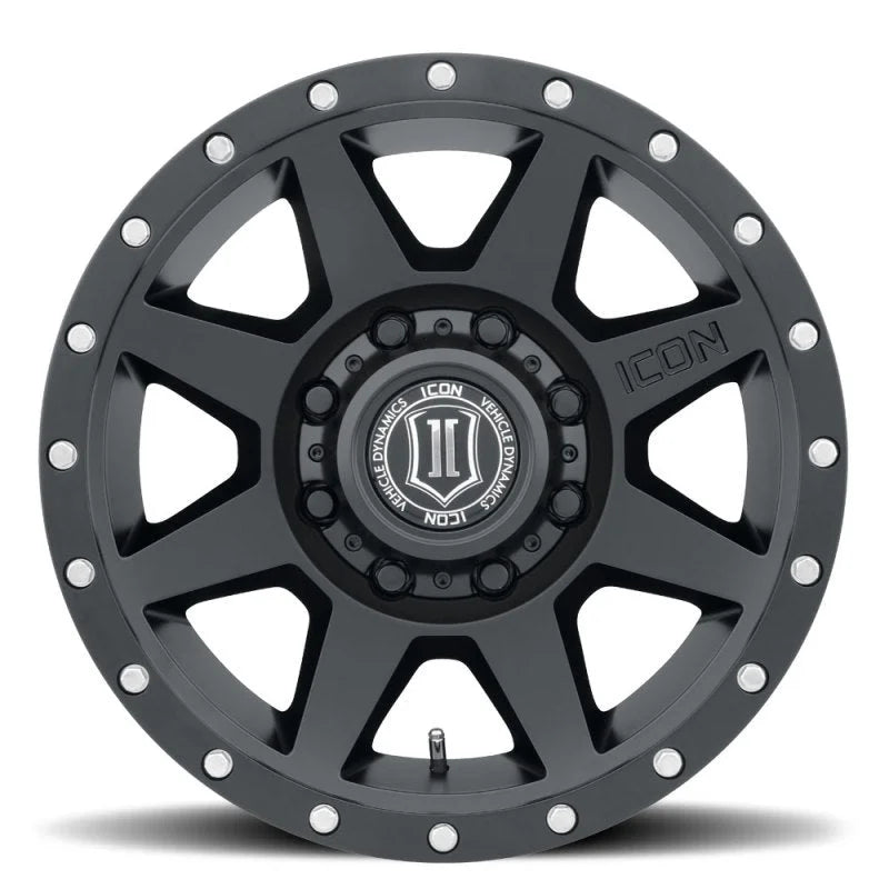ICON Rebound HD 18x9 8x170 6mm Offset 5.25in BS 125mm Bore Satin Black Wheel - Back View