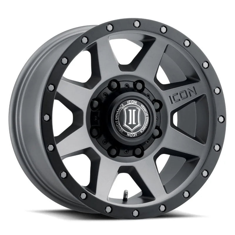 ICON Rebound HD 18x9 8x180 12mm Offset 5.5in BS 124.2mm Bore Titanium Wheel - Main Product View