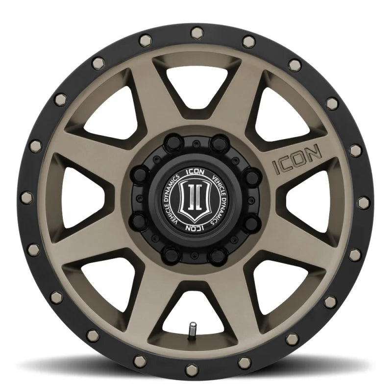ICON Rebound HD 18x9 8x6.5 12mm Offset 5.5in BS 121.4mm Bore Bronze Wheel - Side View