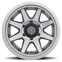 Load image into Gallery viewer, ICON Rebound Pro 17x8.5 5x150 25mm Offset 5.75in BS 110.1mm Bore Titanium Wheel - Back View