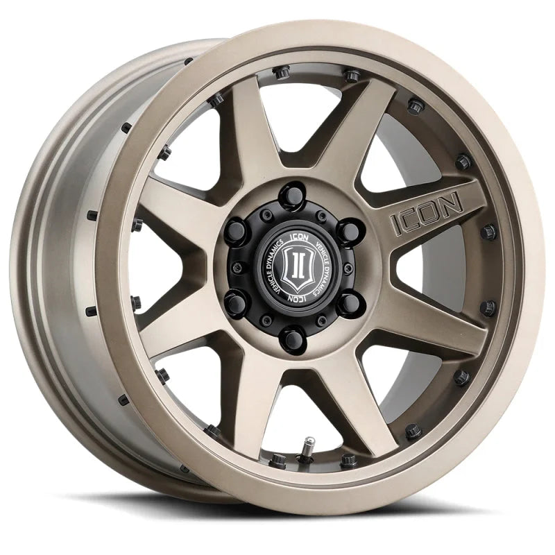 ICON Rebound Pro 17x8.5 6x135 6mm Offset 5in BS 87.1mm Bore Bronze Wheel - Main Product View