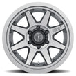 Load image into Gallery viewer, ICON Rebound Pro 17x8.5 6x135 6mm Offset 5in BS 87.1mm Bore Titanium Wheel - Installation View