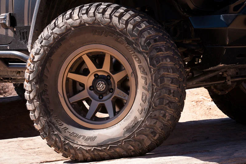 ICON Rebound Pro 17x8.5 6x5.5 0mm Offset 4.75in BS 106.1mm Bore Bronze Wheel - Side View