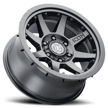 Load image into Gallery viewer, ICON Rebound Pro 17x8.5 6x5.5 0mm Offset 4.75in BS 106.1mm Bore Satin Black Wheel - Additional View 9