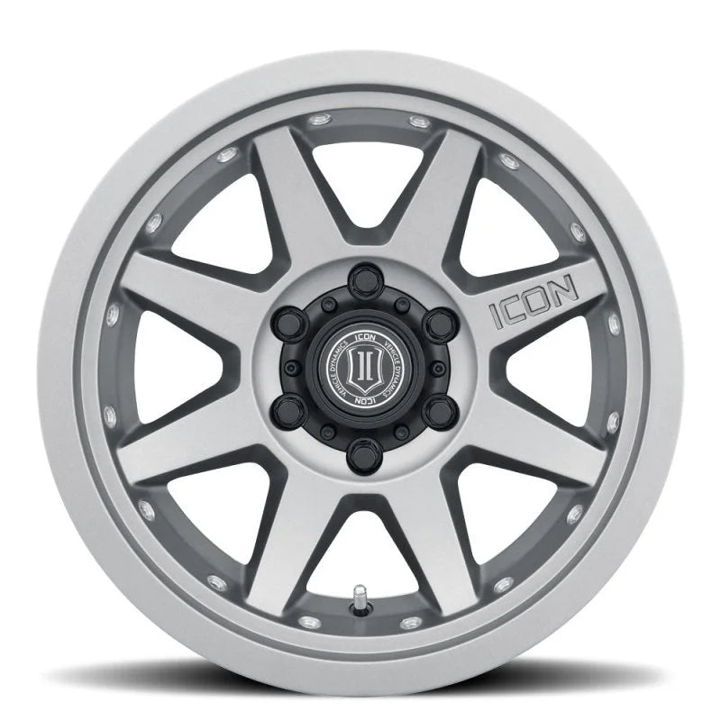 ICON Rebound Pro 17x8.5 6x5.5 0mm Offset 4.75in BS 106.1mm Bore Titanium Wheel - Additional View 13