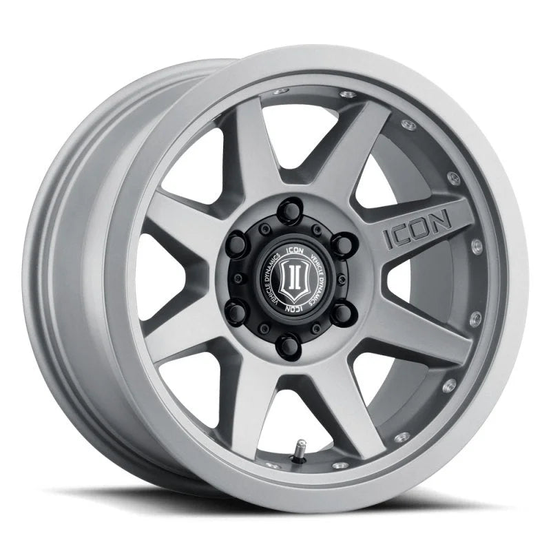 ICON Rebound Pro 17x8.5 6x5.5 0mm Offset 4.75in BS 106.1mm Bore Titanium Wheel - Additional View 15