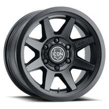 Load image into Gallery viewer, ICON Rebound SLX 17x8.5 6 x 135 6mm Offset 5.75in BS 87.1mm Bore Satin Black Wheel - Main Product View