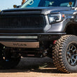Load image into Gallery viewer, ICON Recoil 20x10 5x150 -24mm Offset 4.5in BS Gloss Black Milled Spokes Wheel - Installation View