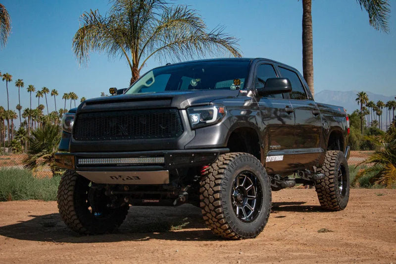 ICON Recoil 20x10 5x150 -24mm Offset 4.5in BS Gloss Black Milled Spokes Wheel - Additional View 5