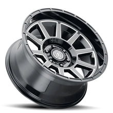 Load image into Gallery viewer, ICON Recoil 20x10 6x5.5 -24mm Offset 4.5in BS Gloss Black Milled Spokes Wheel - Back View