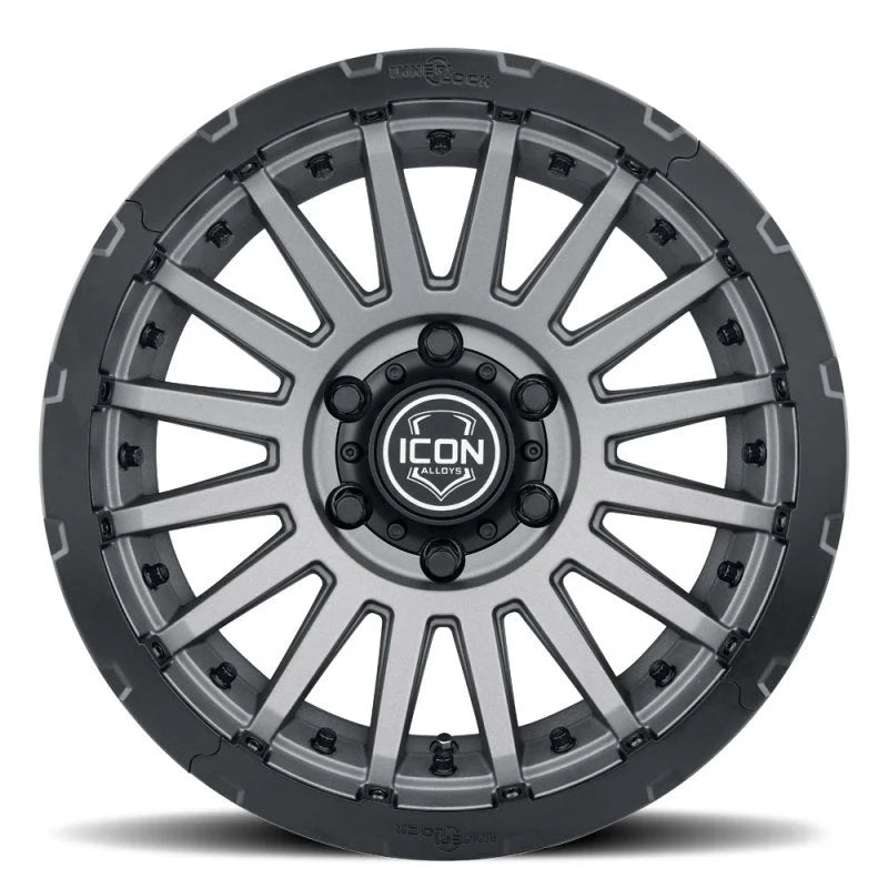 ICON Recon Pro 17in. Halo Rock Ring Kit - Black - Side View