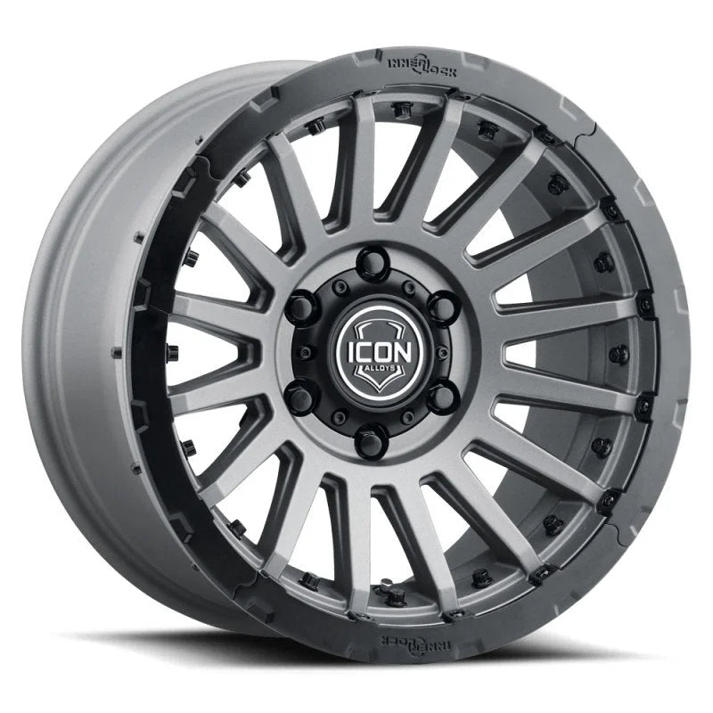 ICON Recon Pro 17x8.5 5 x 4.5 0mm Offset Charcoal Wheel - Main Product View