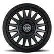 Load image into Gallery viewer, ICON Recon Pro 17x8.5 6 x 135 6mm Offset 5in BS 87.1mm Bore Satin Black Wheel - Back View