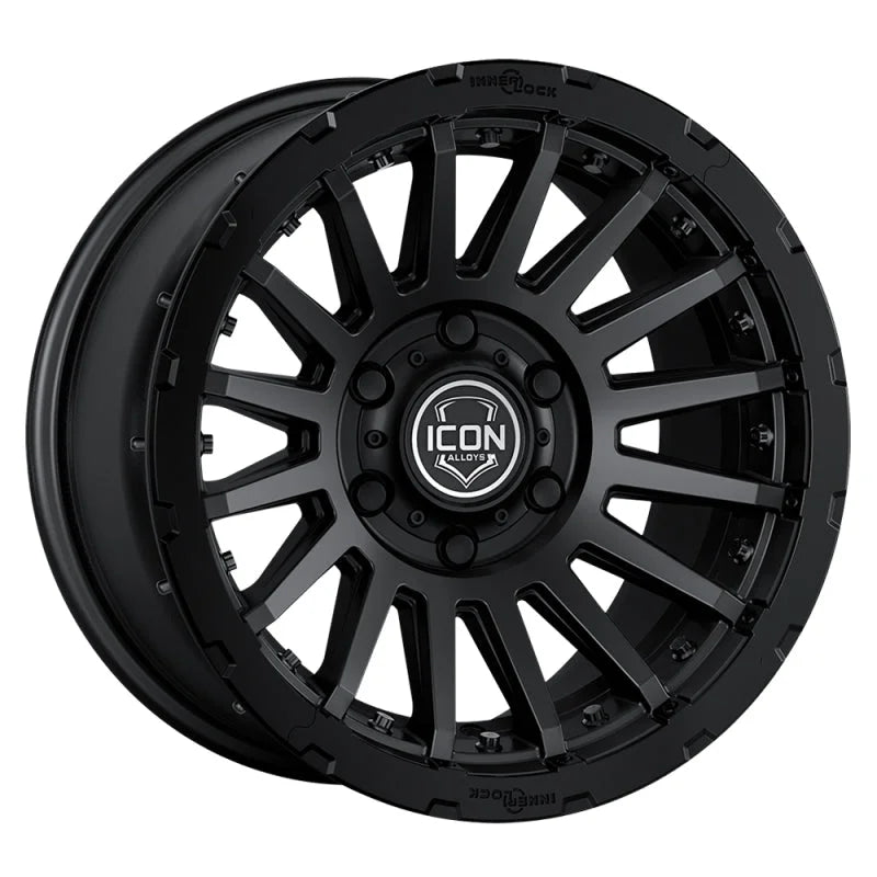 ICON Recon Pro 17x8.5 6 x 5.5 25mm Offset 5.75in BS Satin Black Wheel - Main Product View