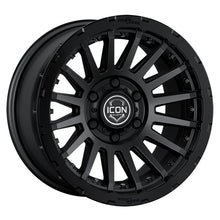 Load image into Gallery viewer, ICON Recon Pro 17x8.5 6x5.5 0mm Offset 4.75in BS 106.1mm Bore Satin Black Wheel - Main Product View