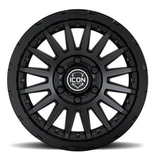 Load image into Gallery viewer, ICON Recon Pro 17x8.5 8 x 170 6mm Offset 5in BS Satin Black Wheel - Back View