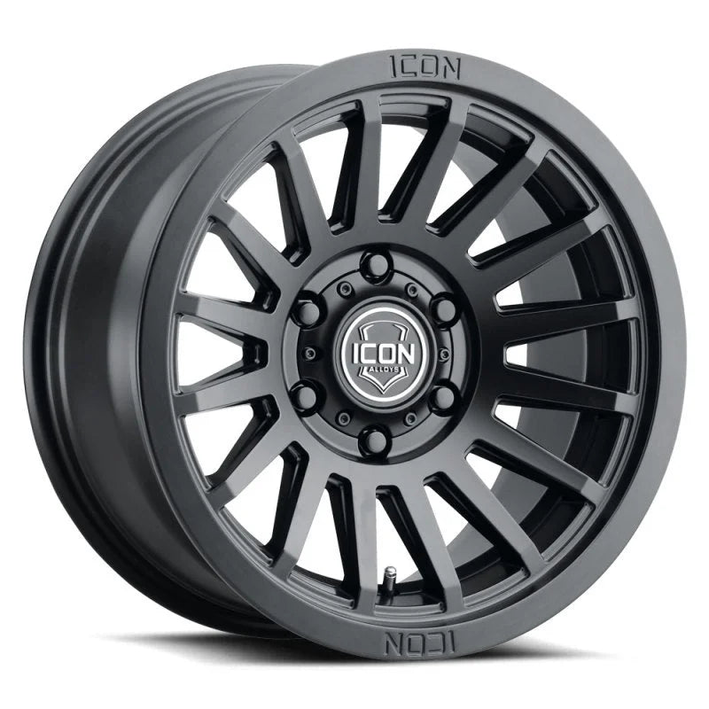 ICON Recon SLX 17x8.5 5x5.5 BP 0mm Offset 4.75in BS 77.9mm Bore Satin Black Wheel - Main Product View