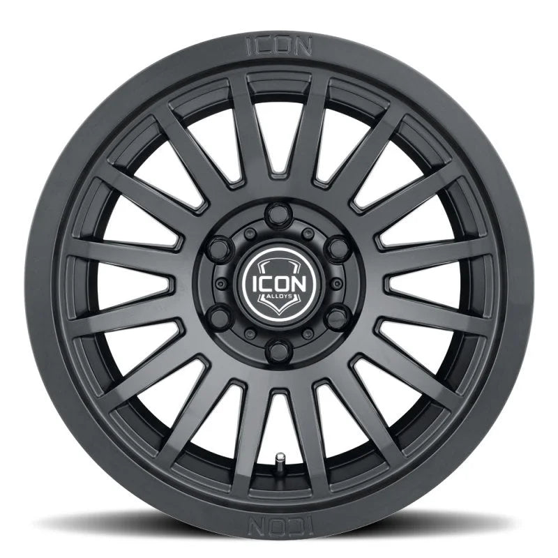 ICON Recon SLX 17x8.5 5x5.5 BP 0mm Offset 4.75in BS 77.9mm Bore Satin Black Wheel - Back View