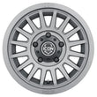 Load image into Gallery viewer, ICON Recon SLX 17x8.5 6x135 6mm Offset 5in BS 87.1mm Bore Charcoal Wheel - Side View