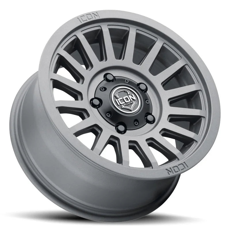 ICON Recon SLX 18x9 5 x 150 BP 25mm Offset 6in BS 110.1mm Hub Bore Charcoal Wheel - Detail View