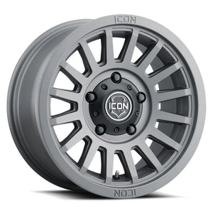 ICON Recon SLX 18x9 6x5.5 BP 40mm Offset 6.6in BS 95.1mm Hub Bore Charcoal Wheel - Main Product View