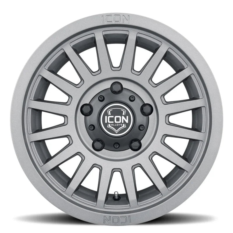 ICON Recon SLX 18x9 6x5.5 BP 40mm Offset 6.6in BS 95.1mm Hub Bore Charcoal Wheel - Side View