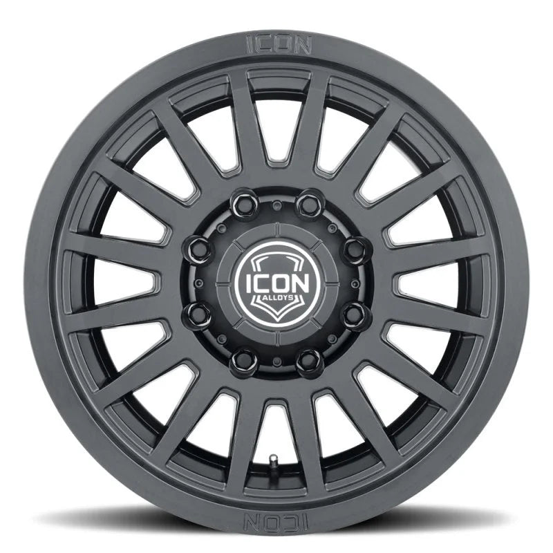 ICON Recon SLX 18x9 8x180 BP 12mm Offset 5.5in BS 124.2mm Hub Bore Satin Black Wheel - Detail View