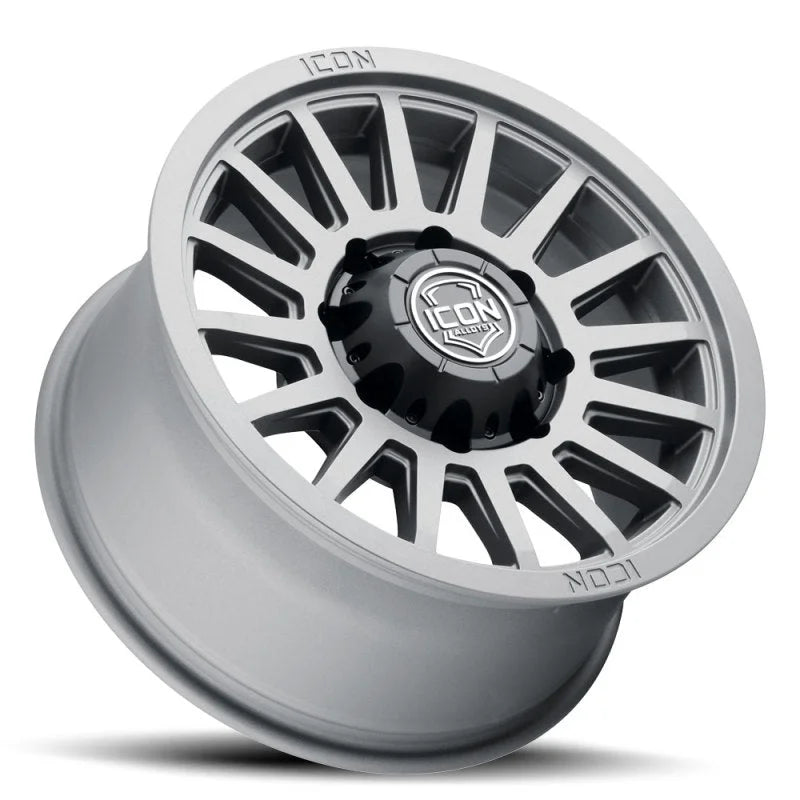 ICON Recon SLX 18x9 8x6.5 BP 12mm Offset 5.5in BS 121.4mm Hub Bore Charcoal Wheel - Side View
