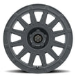 Load image into Gallery viewer, ICON Ricochet 15x7 5x100 15mm Offset 4.6in BS 56.1mm Bore Satin Black Wheel - Back View