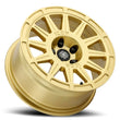 Load image into Gallery viewer, ICON Ricochet 17x8 5x4.5 38mm Offset 6in BS - Gloss Gold Wheel - Back View