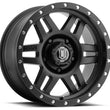 Load image into Gallery viewer, ICON Six Speed 17x8.5 6x5.5 0mm Offset 4.75in BS 108mm Bore Satin Black Wheel