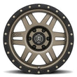 Load image into Gallery viewer, ICON Six Speed 17x8.5 6x5.5 25mm Offset 5.75in BS 108.1mm Bore Bronze Wheel - Back View