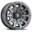 Load image into Gallery viewer, ICON Thrust 17x8.5 6x120 0mm Offset 4.75in BS Smoked Satin Black Tint Wheel - Main Product View