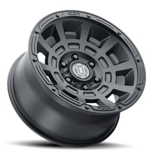 Load image into Gallery viewer, ICON Thrust 17x8.5 6x5.5 0mm Offset 4.75in BS Satin Black Wheel - Detail View