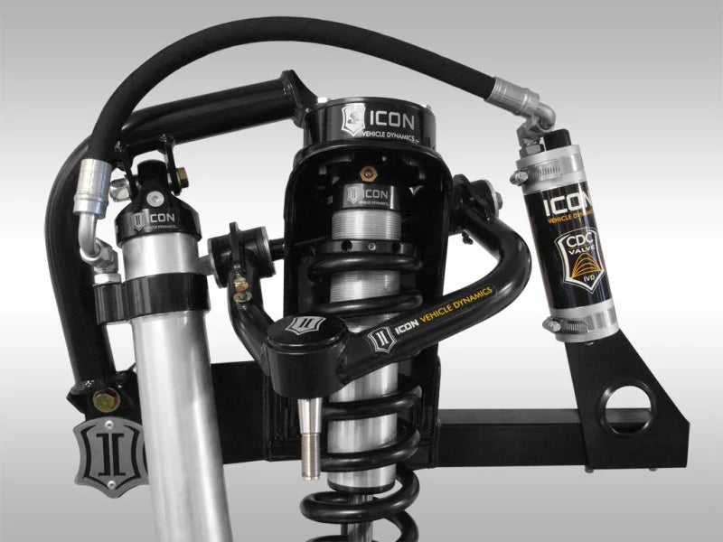 ICON Tubular Upper Control Arm Billet Cap Set - Side View