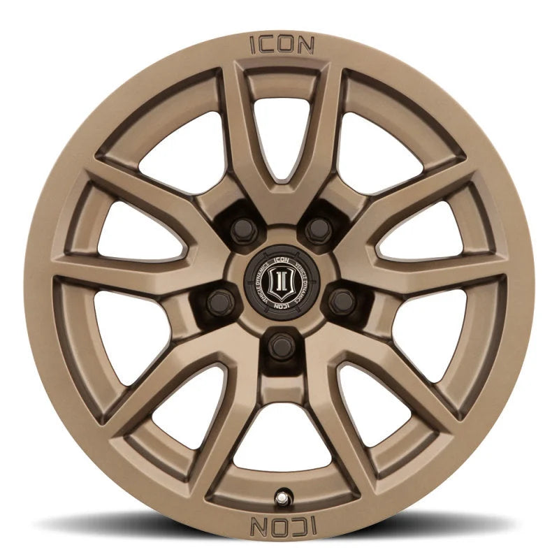ICON Vector 5 17x8.5 5x150 25mm Offset 5.75in BS 110.1mm Bore Bronze Wheel - Side View