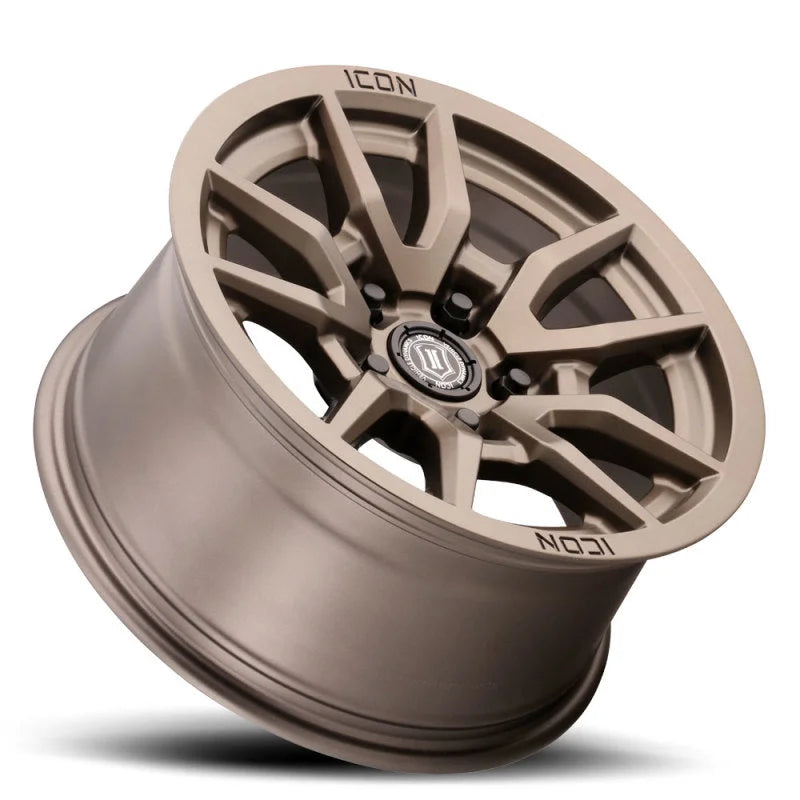 ICON Vector 5 17x8.5 5x150 25mm Offset 5.75in BS 110.1mm Bore Bronze Wheel - Detail View