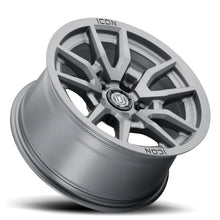 Load image into Gallery viewer, ICON Vector 5 17x8.5 5x150 25mm Offset 5.75in BS 110.1mm Bore Titanium Wheel - Detail View