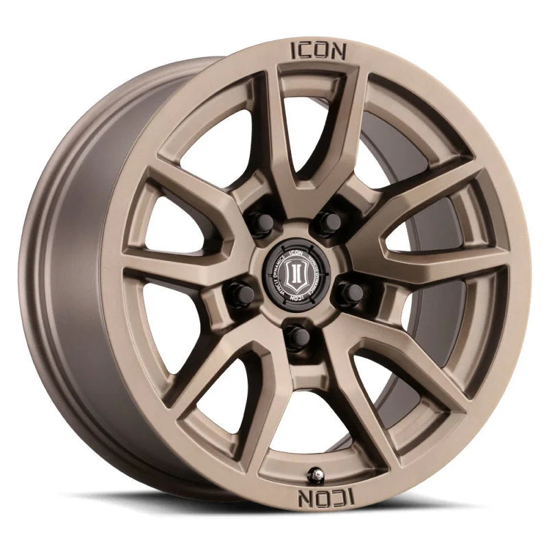 ICON Vector 5 17x8.5 5x5 -6mm Offset 4.5in BS 71.5mm Bore Bronze Wheel - Main Product View