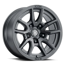 Load image into Gallery viewer, ICON Vector 5 17x8.5 5x5 -6mm Offset 4.5in BS 71.5mm Bore Satin Black Wheel - Main Product View