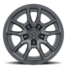 Load image into Gallery viewer, ICON Vector 5 17x8.5 5x5 -6mm Offset 4.5in BS 71.5mm Bore Satin Black Wheel - Side View
