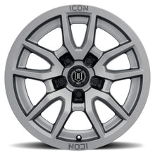 Load image into Gallery viewer, ICON Vector 5 17x8.5 5x5 -6mm Offset 4.5in BS 71.5mm Bore Titanium Wheel - Side View
