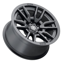 Load image into Gallery viewer, ICON Vector 6 17x8.5 6x135 6mm Offset 5in BS 87.1mm Bore Satin Black Wheel - Detail View