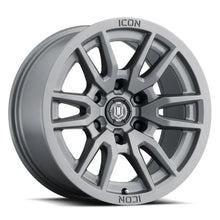 Load image into Gallery viewer, ICON Vector 6 17x8.5 6x5.5 0mm Offset 4.75in BS 106.1mm Bore Titanium Wheel - Main Product View